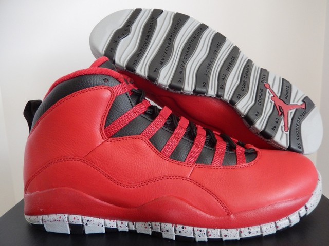 Nike Air Jordan X 10 Bulls Over Boardway Sz 10 10.5 Gym Red 705178-601 Nike Air Jordan X 10 Bulls Over Boardway Sz 10 10.5 Gym Red 705178-601