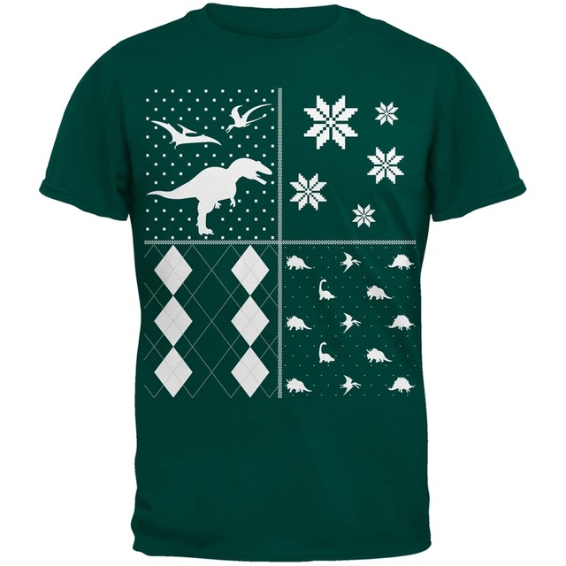 dinosaurs festive blocks ugly christmas sweater dark green youth t shirt - Ugly Christmas Sweater Dinosaur dinosaurs festive blocks ugly christmas sweater dark green youth t shirt - Ugly Christmas Sweater Dinosaur
