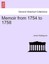NEW Memoir From 1754 To 1758 by James Waldegrave BOOK (Paperback / softback)