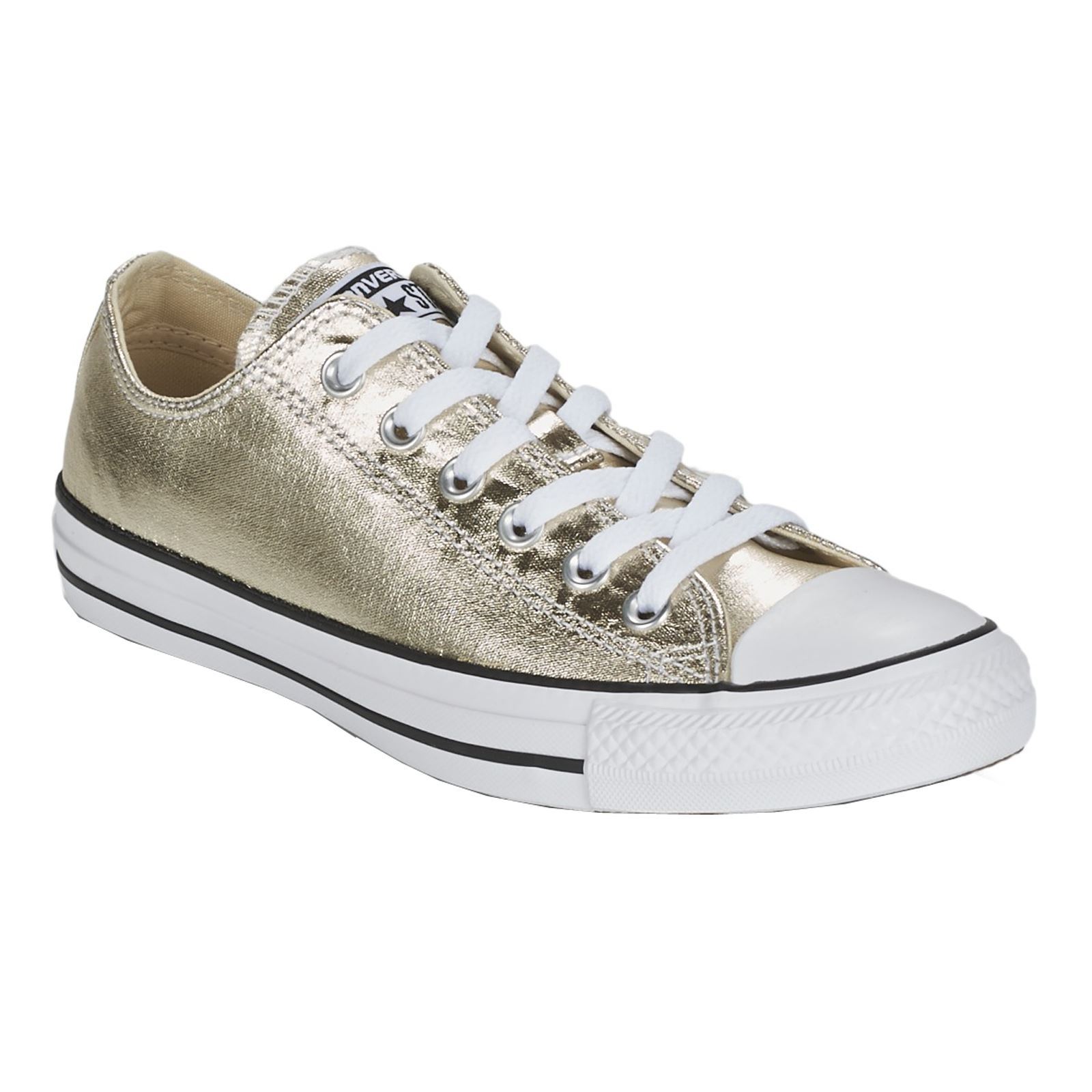 Converse Chuck Taylor All Star Ox Light Gold White Women Sneakers Unisex Converse Chuck Taylor All Star Ox Light Gold White Women Sneakers Unisex