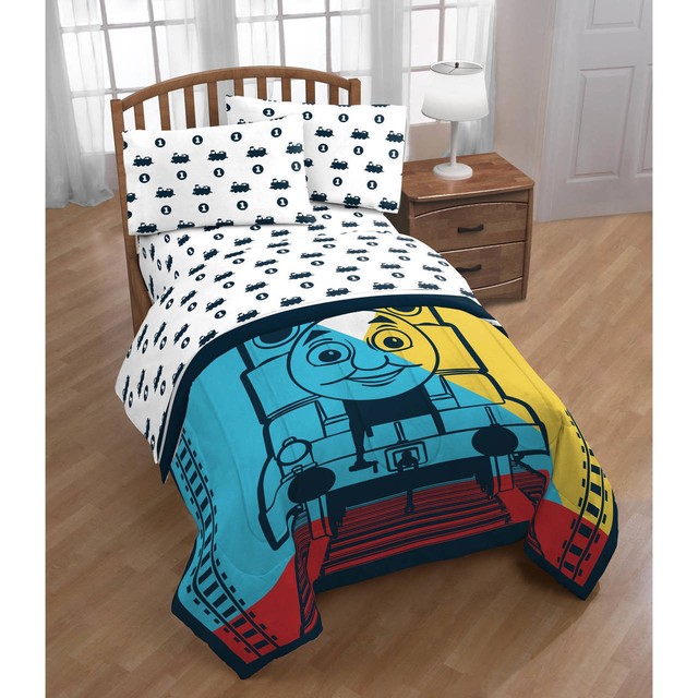 Thomas The Train Kids Boys Comforter Bedding Sheet Set Blue Red Twin Thomas The Tank Engine Twin Sheet Set
