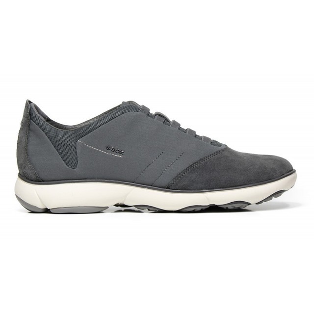 GEOX SCARPE UOMO SNEAKERS LINEA NEBULA IN CAMOSCIO E TESSUTO CHARCOAL U52D7B GEOX SCARPE UOMO SNEAKERS LINEA NEBULA IN CAMOSCIO E TESSUTO CHARCOAL U52D7B