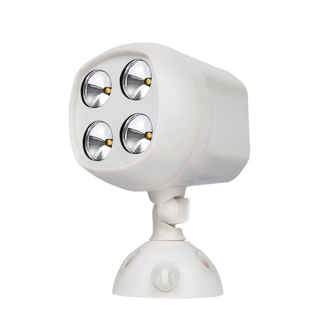 Leshp 600 Lumen Outdoor Led Security Lights Battery Powered Motion Led Security Lights Battery Powered Motion Sensor Light Outdoor 600 Lumen White