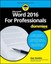 Word 2016 for Professionals for Dummies by Dan Gookin.