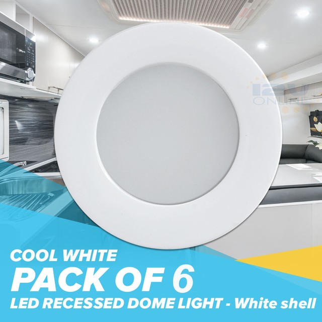 6pcs 12v Led Recessed Ceiling Light Rv Under Cabinet 70mm White Down 6pcs 12v Led Recessed Ceiling Light Rv Under Cabinet 70mm White Down Lamp Cool W