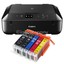 Canon Pixma MG 5750 Multifunktionsgerät DRUCKER SCANNER KOPIERER mit 5x XL Tinte