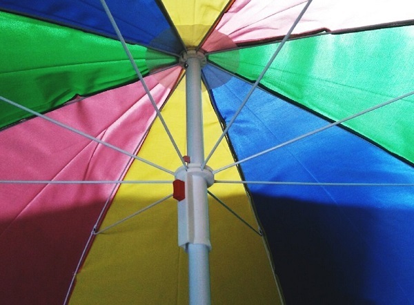 Sx 8ft Dia Rainbow Patio Market Umbrella Beach Ebay