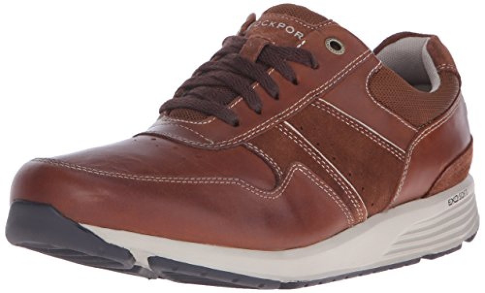 Rockport Tru Stride Lace up Sneaker Leather Mens Walking Shoes Tan ... Picture 6 of 10 ...