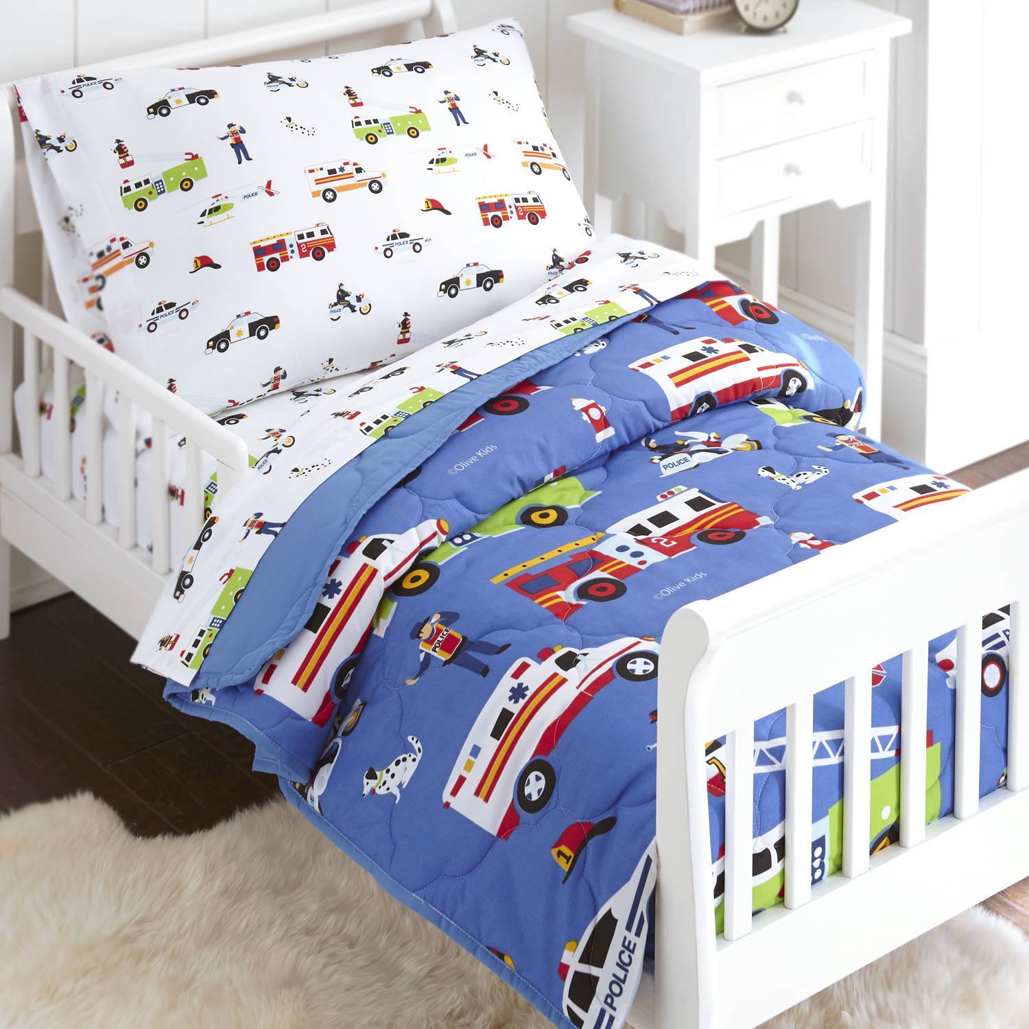 Olive Kids Toddler Size Bedding Set 4 Piece Bed In A Bag Heroes Picture 1 Of 2