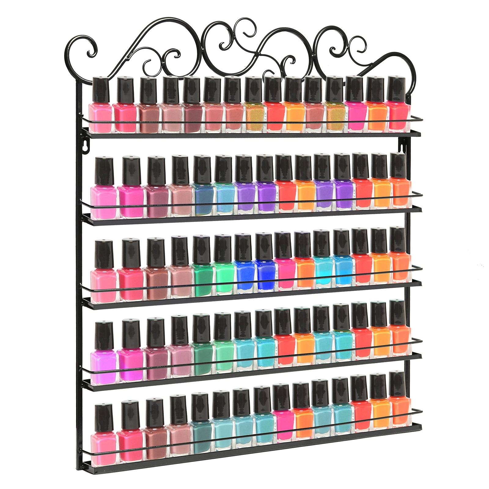 Uncategorized Nail Varnish Organiser nail polish holder organiser varnish bottle display rack black picture 1 of 3