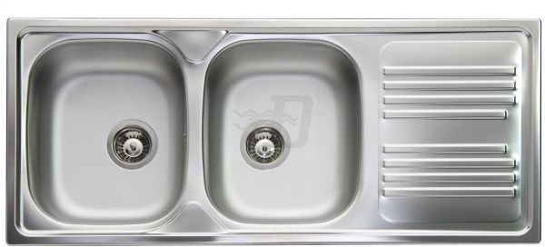 Lavello cucina incasso acciaio inox due vasche sinistra SX Apell 116 ... Lavello cucina incasso acciaio inox due vasche sinistra SX Apell 116 ...