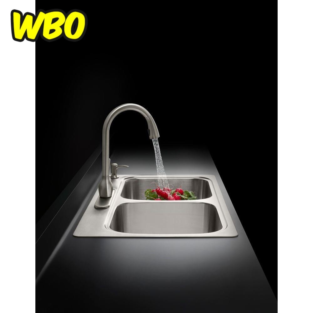Kohler Barossa Pull Down Single Handle Stainless Kitchen Faucet Ebay