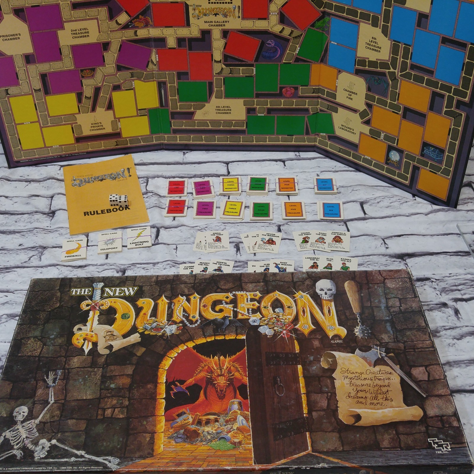 Vintage 1989 The Dungeon Board Game 1045 TSR Dd Vintage 1989 The Dungeon Board Game 1045 TSR Dd