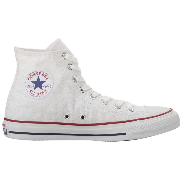 Converse Chuck Taylor All Star Hi Granato Nero Bianco Sneakers Scarpe di tela da donna Converse Chuck Taylor All Star Hi Granato Nero Bianco Sneakers Scarpe di tela da donna