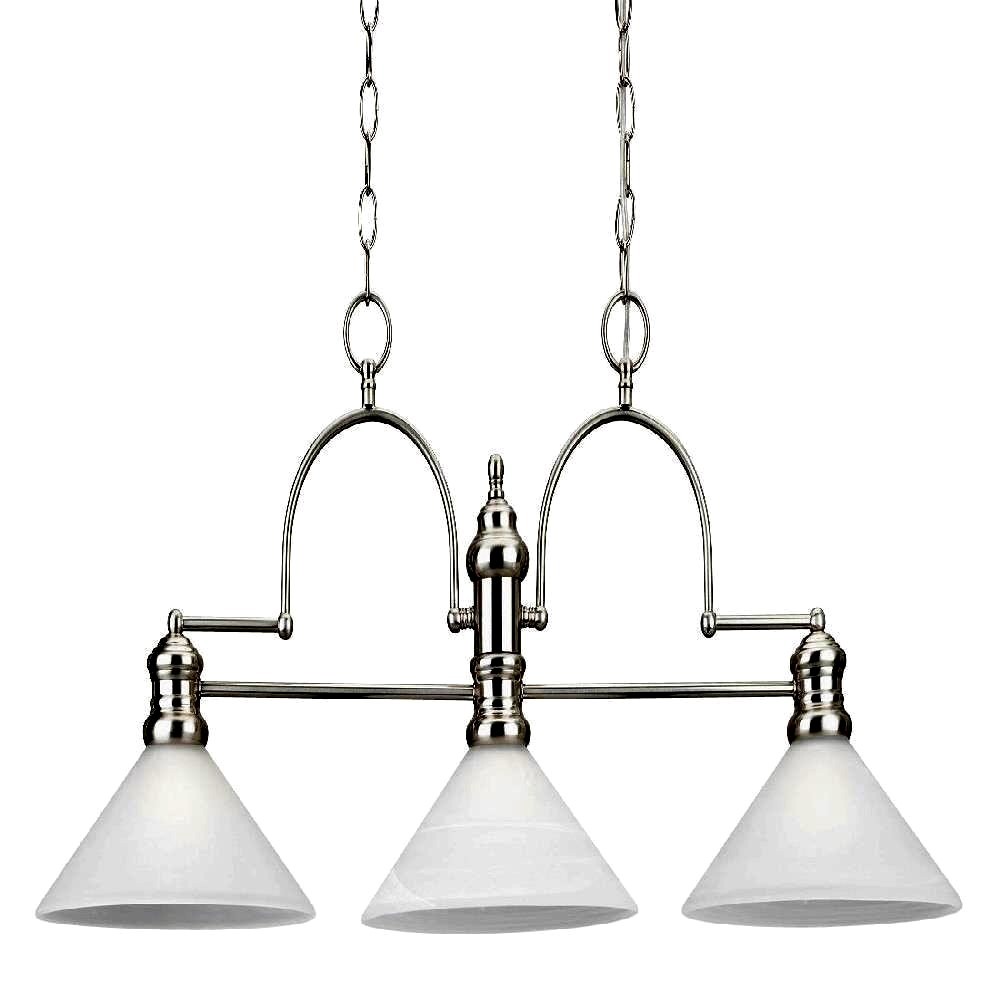 Westinghouse 69222 3 Light Brushed Nickel Ceiling Pendant Picture 1 Of