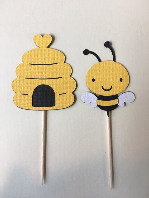 Bees and Bee Hive Cupcake Toppers. Set of 24 Baby Shower Birthday ... Bees and Bee Hive Cupcake Toppers. Set of 24 Baby Shower Birthday ...