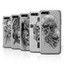 Stuff4 Hülle/Case/Backcover für Apple iPhone 7 Plus/Schädel Kunst Skizzieren