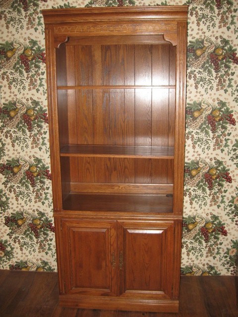 Ethan Allen Canterbury Oak Libary Bookcase 80\ Ethan Allen Canterbury Oak Libary Bookcase 80\