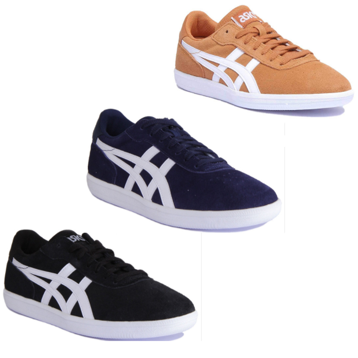 Asics Percussor TRS Uomini Tan White Scarpe Da Ginnastica in Pelle Scamosciata Misura UK 6 12 Asics Percussor TRS Uomini Tan White Scarpe Da Ginnastica in Pelle Scamosciata Misura UK 6 12
