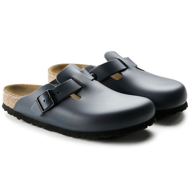 A buon mercatoBirkenstock Bosten blu cuoio liscio sulla vendita A buon mercatoBirkenstock Bosten blu cuoio liscio sulla vendita