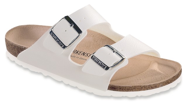TG 44 EU Birkenstock Arizona Sandali unisex adulto Bianco Weiss x1j TG 44 EU Birkenstock Arizona Sandali unisex adulto Bianco Weiss x1j