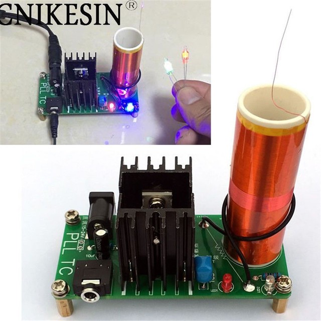 Diy Mini Tesla Coil Kit 15w Plasma Speaker Wireless Diy Mini Tesla Coil Kit 15w Plasma Speaker Wireless Transmission Dc 15 24v