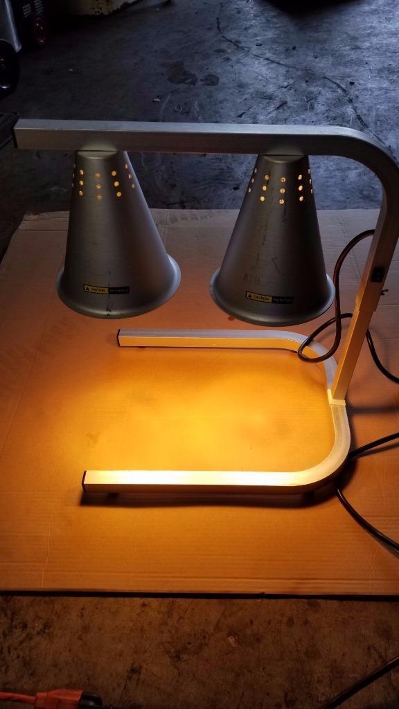 2 Pieces Adcraft Countertop Heat Lamp Food Warmer Hl 2a With 3 Bulbs Picture 1 Of 4