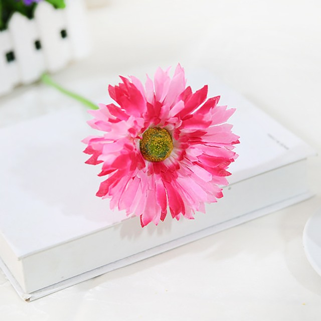 Artificial Gerbera Fake Silk Daisy Flower Bouquet Wedding Home Party Picture 7 Of
