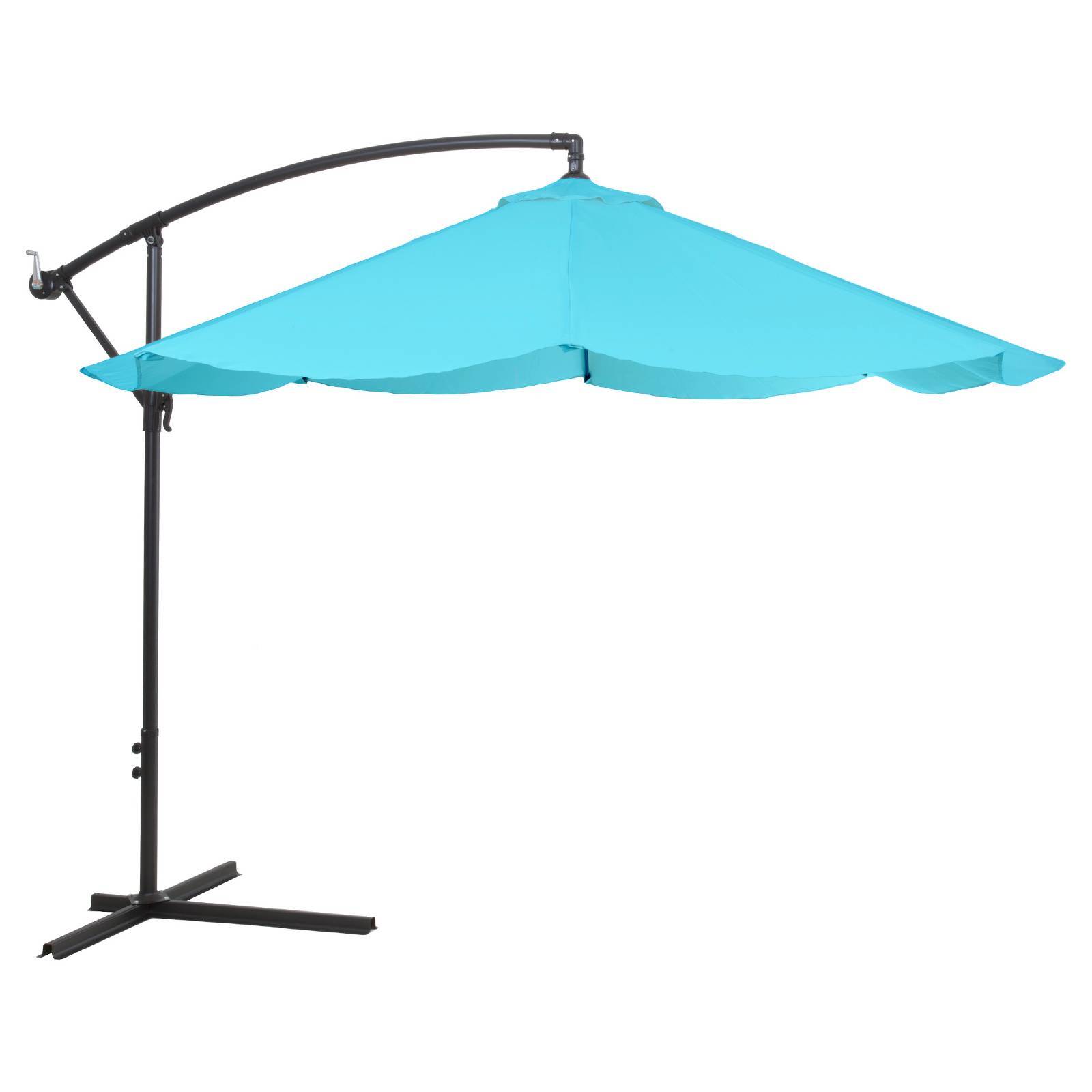 10 Foot Offset Aluminum Hanging Patio Umbrella Pool Style Colors Picture 1 Of 3