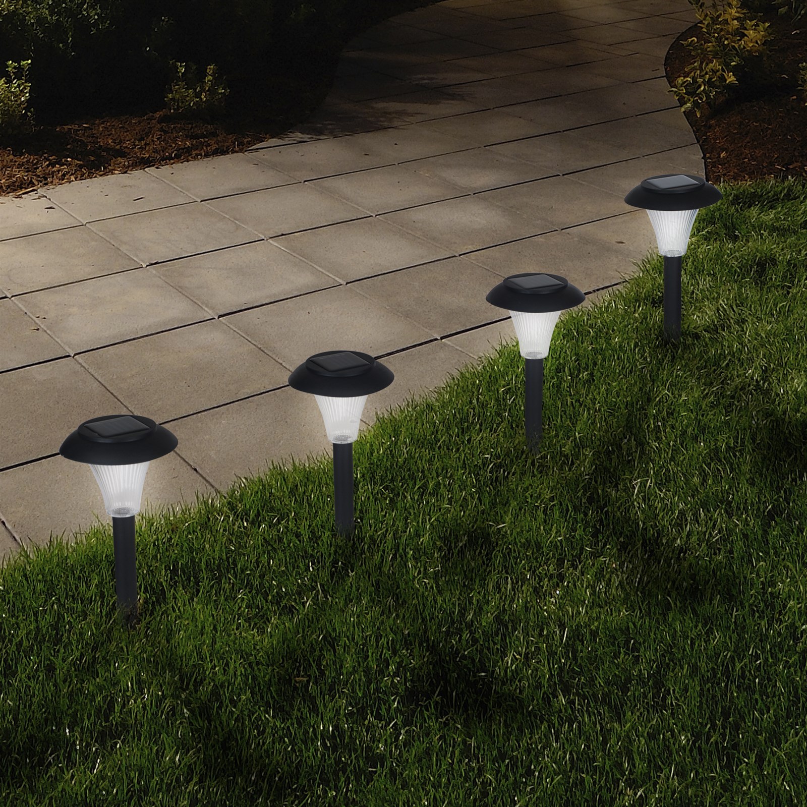 Garden Path Solar Lights Set Of 8 Outdoor Landscape Light Sun Picture 1 Of 3