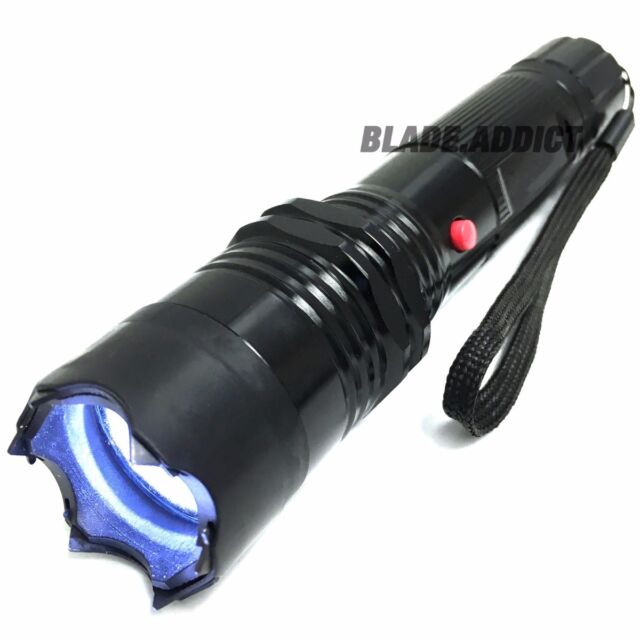 Metal Police Stun Gun 235 Million Volt Tactical LED ...