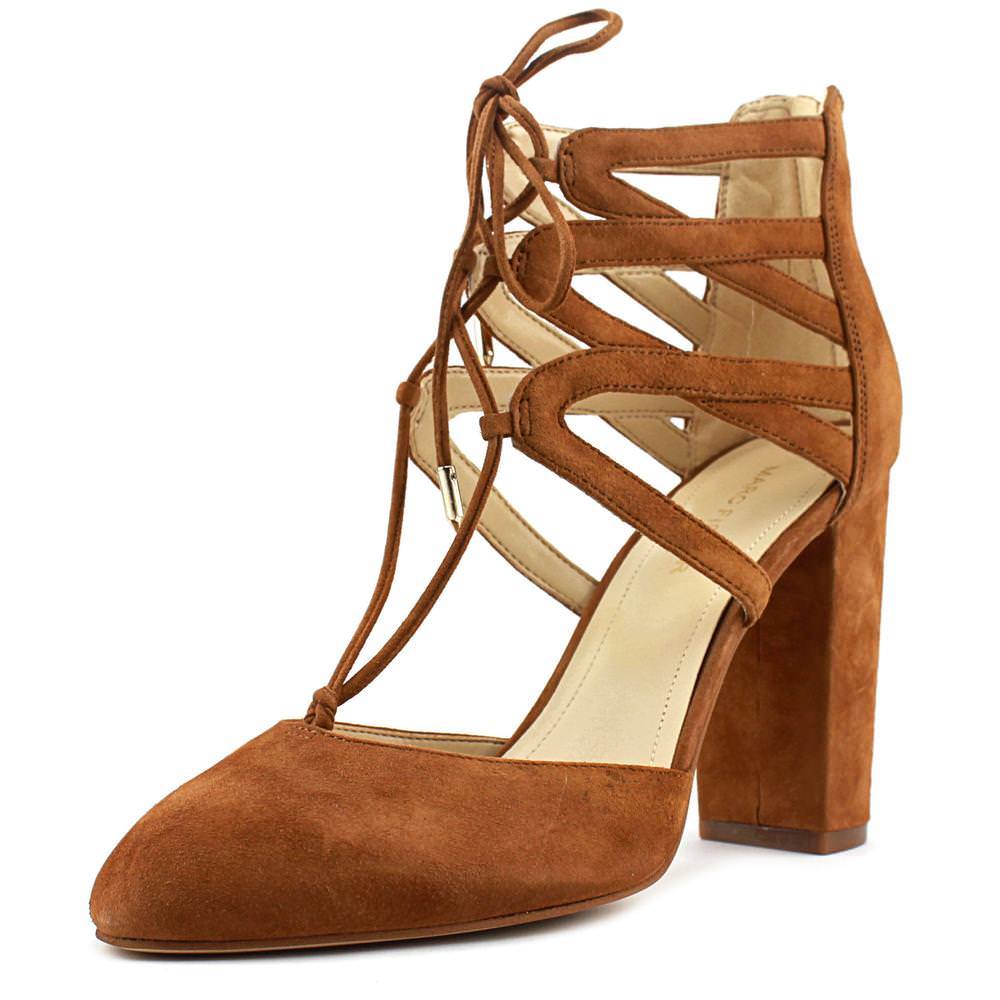 Marc Fisher Womens SHELLIE Leather Closed Toe Ankle Medium Natural Size 9.0 Marc Fisher Womens SHELLIE Leather Closed Toe Ankle Medium Natural Size 9.0