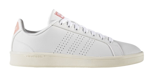ADIDAS Da Donna Per Il Tempo Libero Scarpa Sneaker cloudfoam Advantage Clean vs W Bianco Rosa ADIDAS Da Donna Per Il Tempo Libero Scarpa Sneaker cloudfoam Advantage Clean vs W Bianco Rosa