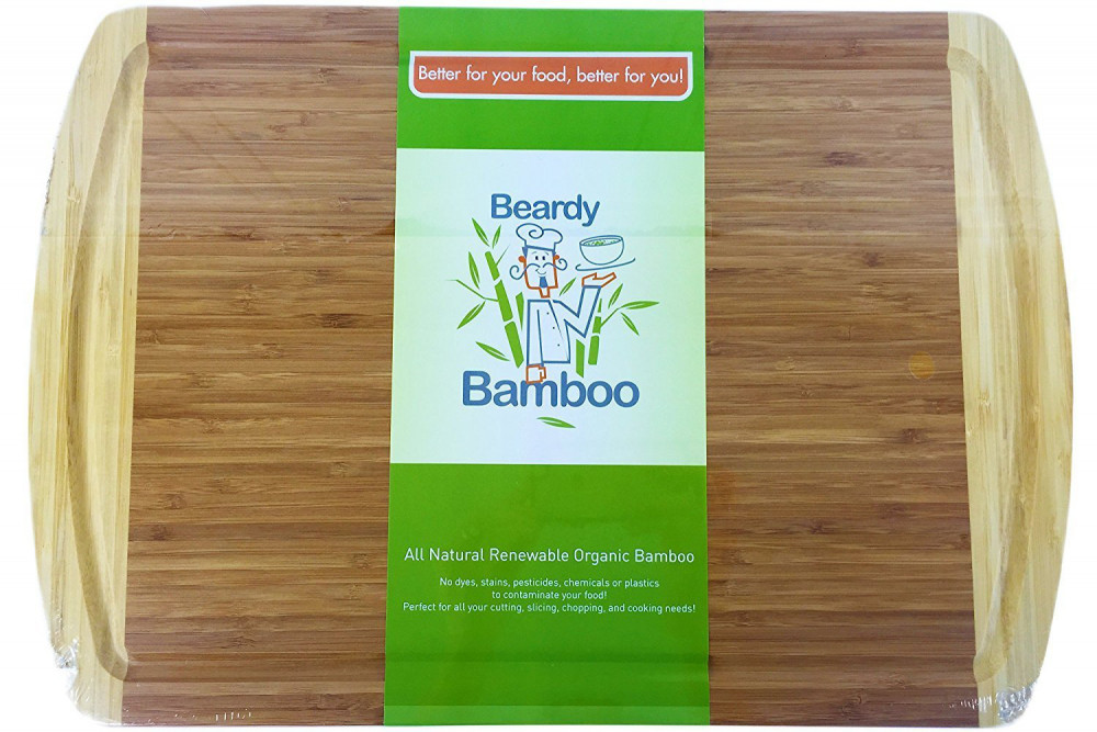 Organic Bamboo Wood Cutting Board Extra Large 18x12 Inches Kitchen Picture 1 Of 7