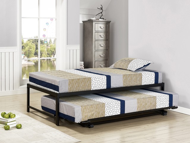 Pop Up Trundle Bed Frame Kings Brand Furniture Twin Size | kings brand furniture twin size black metal platform bed Pop Up Trundle Bed Frame Kings Brand Furniture Twin Size | kings brand furniture twin size black metal platform bed