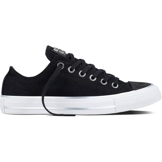 Converse Chucks Ct AS All Stars Ox Da Donna Sneaker Tipped METALLIZZATO ARGENTO toecap Converse Chucks Ct AS All Stars Ox Da Donna Sneaker Tipped METALLIZZATO ARGENTO toecap