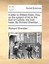 NEW A Letter To William Eden, Esq; On The... BOOK (Paperback / softback)
