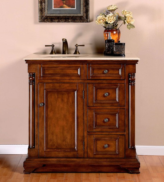 36 Inch Marble Top Bathroom Furniture Single Vanity Left Sink 36 Inch Marble Top Bathroom Furniture Single Vanity Left Sink Cabinet 0246cm