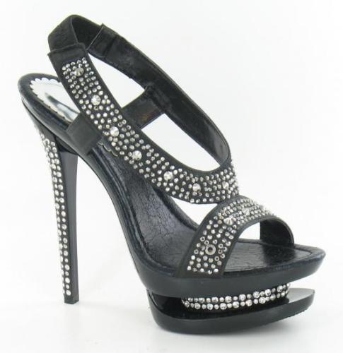 da donna SPOT ON ELASTICIZZATO cinturino strass tacchi alti sandali con plateau da donna SPOT ON ELASTICIZZATO cinturino strass tacchi alti sandali con plateau