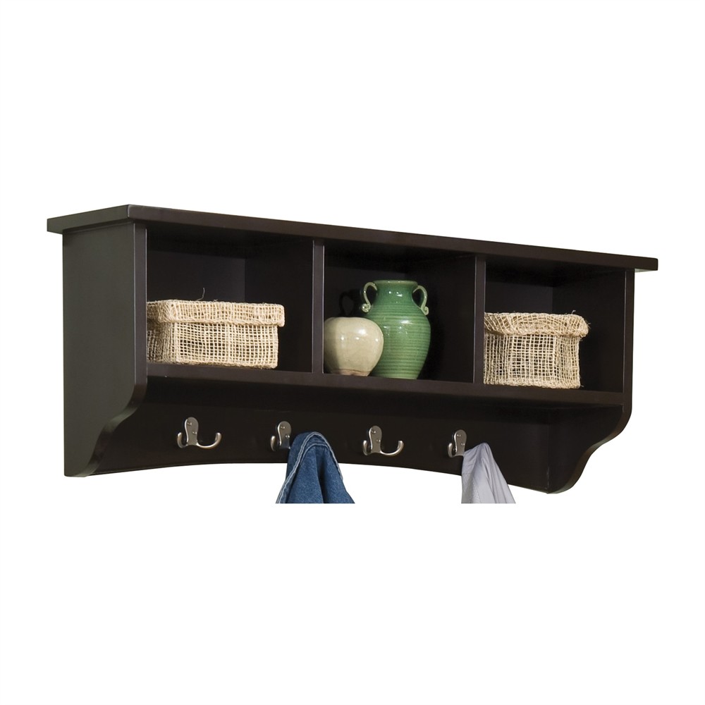 Alaterre Asca04cl Shaker Cottage Coat Hooks With Storage Chocolate Alaterre Asca04cl Shaker Cottage Coat Hooks With Storage Chocolate Be The First To Write A Review About This Product Picture 1 Of