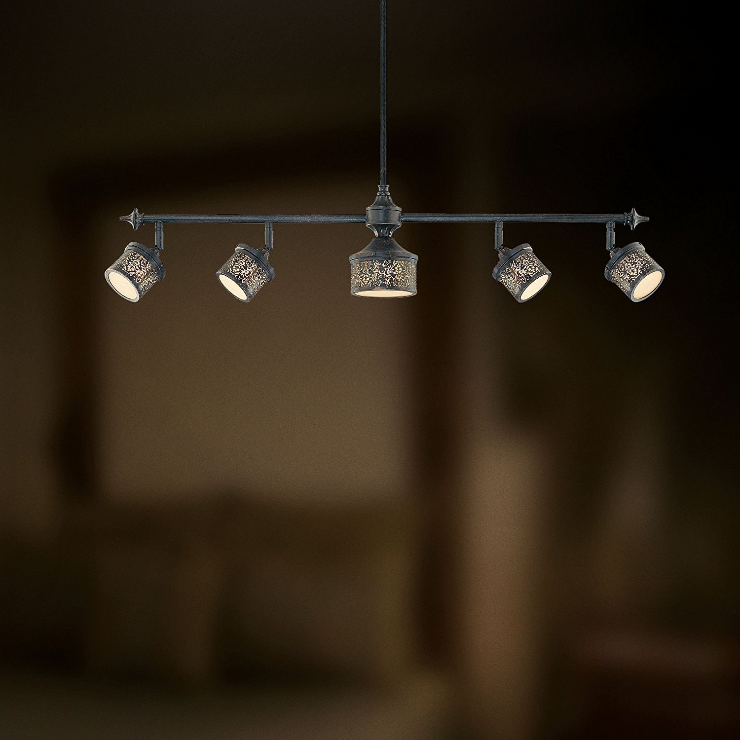 Eurofase 16569 027 Melosa 5 Light Track Pendant Bronze Ebay Picture 1 Of