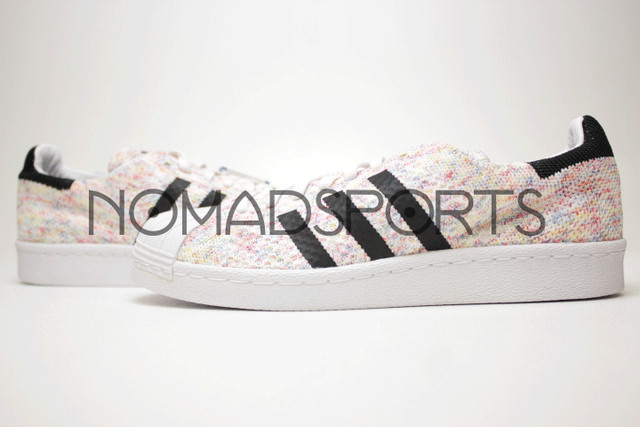 mens adidas superstar 80er primeknit multi - farbe weiß - schwarz s75845 mens adidas superstar 80er primeknit multi - farbe weiß - schwarz s75845