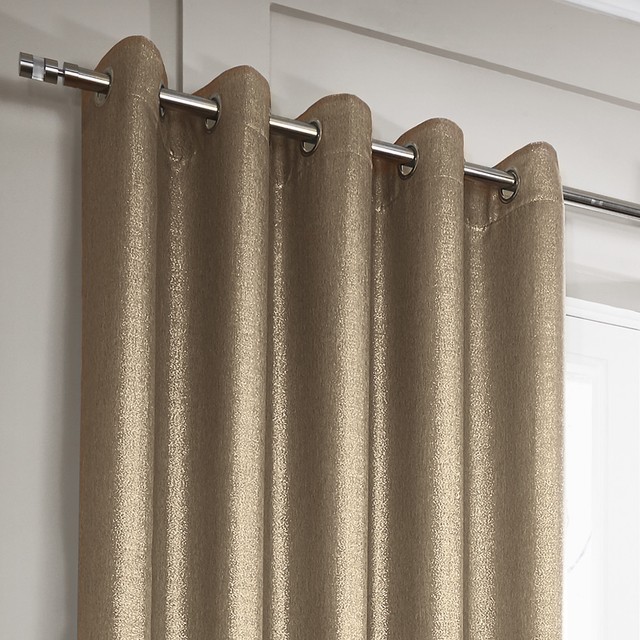 Glitter Glamour Sparkle Pair Fully Lined Eyelet Ring Top Curtains 4 Picture 2 Of 3
