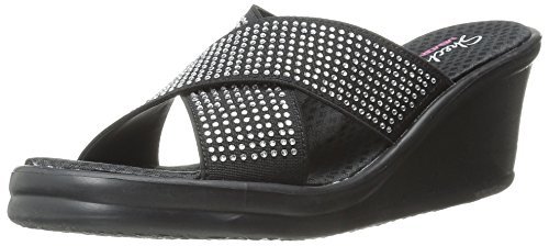 Skechers Rumblers Metal Mama Heels Sandals Donna Nero Blk 40 EU F5R Skechers Rumblers Metal Mama Heels Sandals Donna Nero Blk 40 EU F5R
