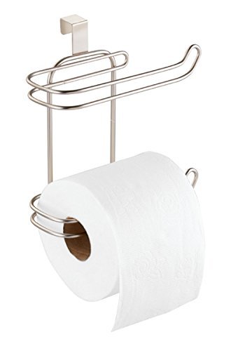mDesign Toilet Paper Roll Holder for Bathroom Storage Over The Tank ... mDesign Toilet Paper Roll Holder for Bathroom Storage Over The Tank ...