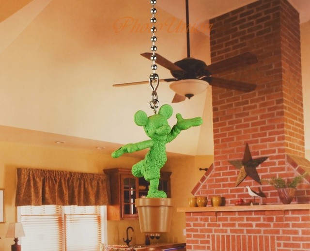 Disney Mickey Mouse Plant Tree Ceiling Fan Pull Light Lamp Chain Disney Mickey Mouse Plant Tree Ceiling Fan Pull Light Lamp Chain Decor K1272 F