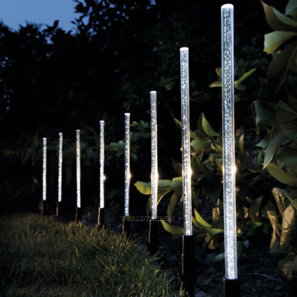 8pcs Led Solar Powered Garden Lamp Outdoor Lawn Landscape Lights Picture 1 Of 8