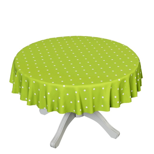 Oilcloth Tablecloth 25 Pattern Round Oval Wax Dots Spots Picture 2 Of