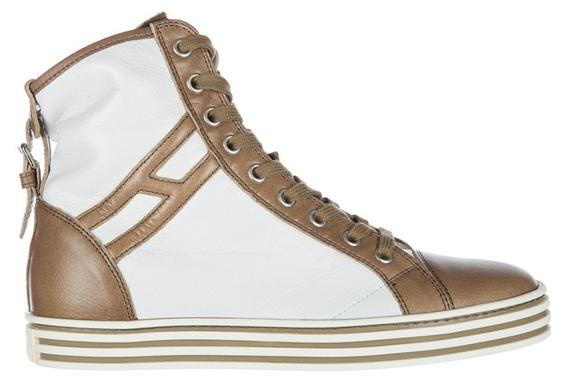 HOGAN REBEL SCARPE SNEAKERS ALTE DONNA IN PELLE NUOVE R182 BIANCO 940 HOGAN REBEL SCARPE SNEAKERS ALTE DONNA IN PELLE NUOVE R182 BIANCO 940