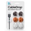 Bluelounge CableDrop Muted Multi Purpose Kabel Clips Management Peel & Stick AW